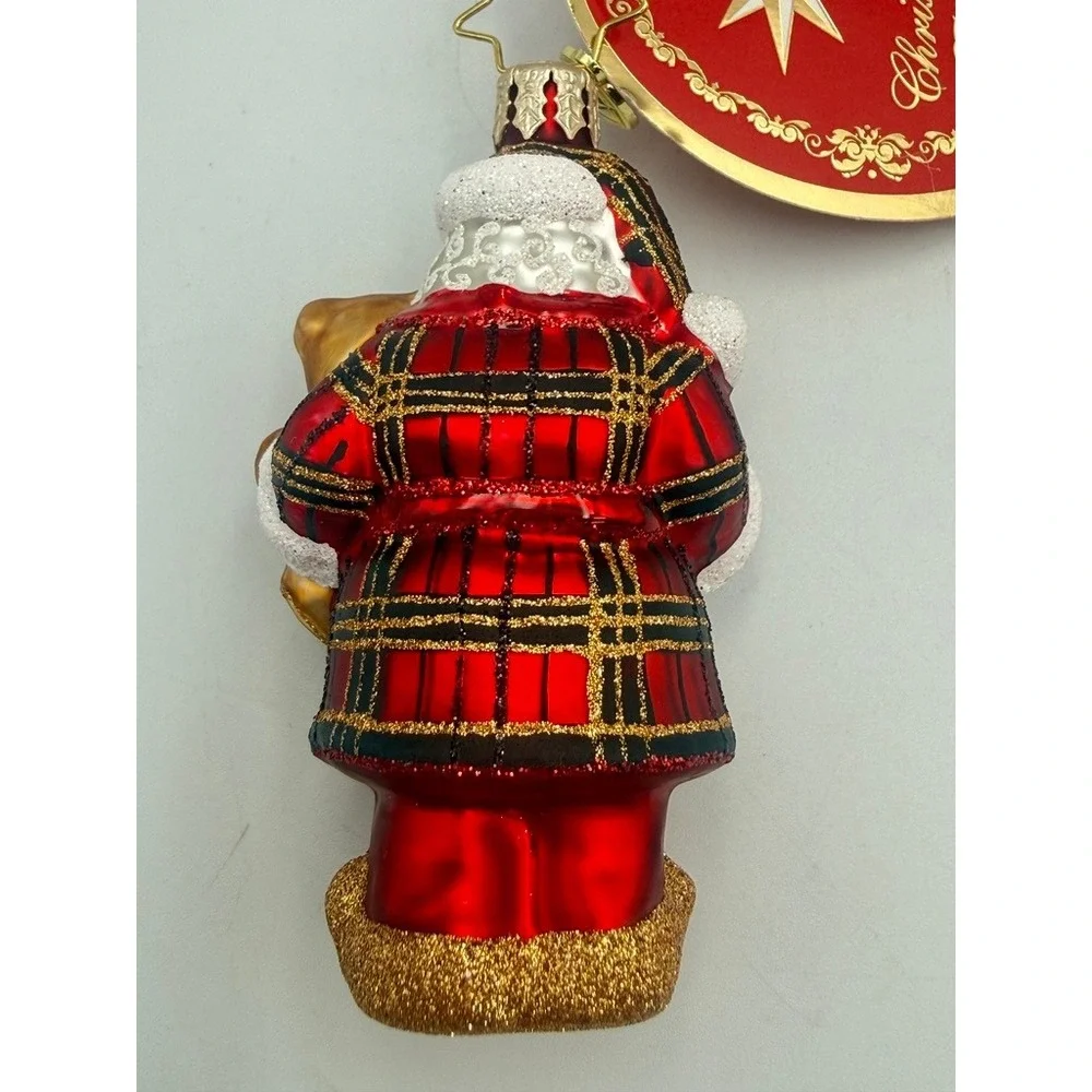 NWT Christopher Radko Santa Christmas Ornament Sweet Slumber Treat Gem Bear 2025